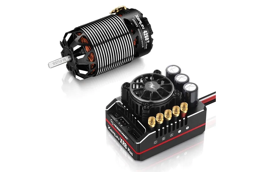 Hobbywing XR8 Plus G2S 4268 &amp;amp; 2800Kv Onroad Brushless Motor &amp;amp; ESC Combo image 76172