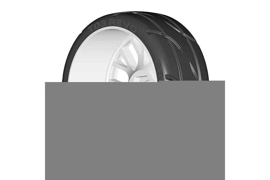 GRP 3.1&amp;quot; GT-T03 Revo XM4 Soft/Medium Compound Tyres on White Spoke Flex Rims - Glued Wheels 2Pcs image 4