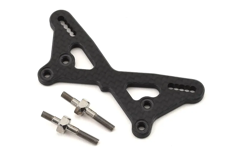 TLR 22 5.0 Carbon Front Tower w/ Titanium Standoffs 1Pc image 76305