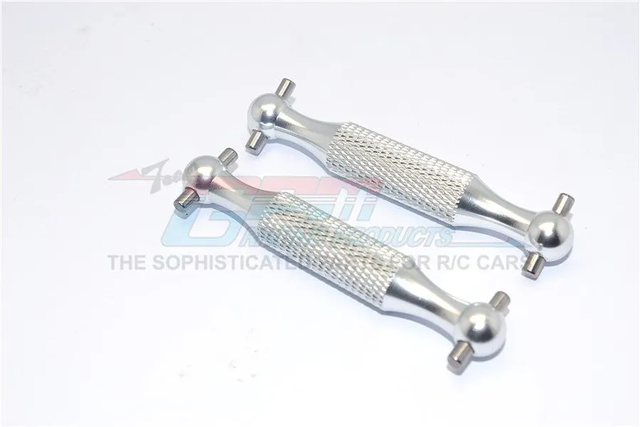 GPM 58mm Silver Aluminium Driveshafts 2Pcs image 1