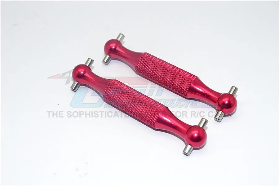 GPM 58mm Red Aluminium Driveshafts 2Pcs image 1