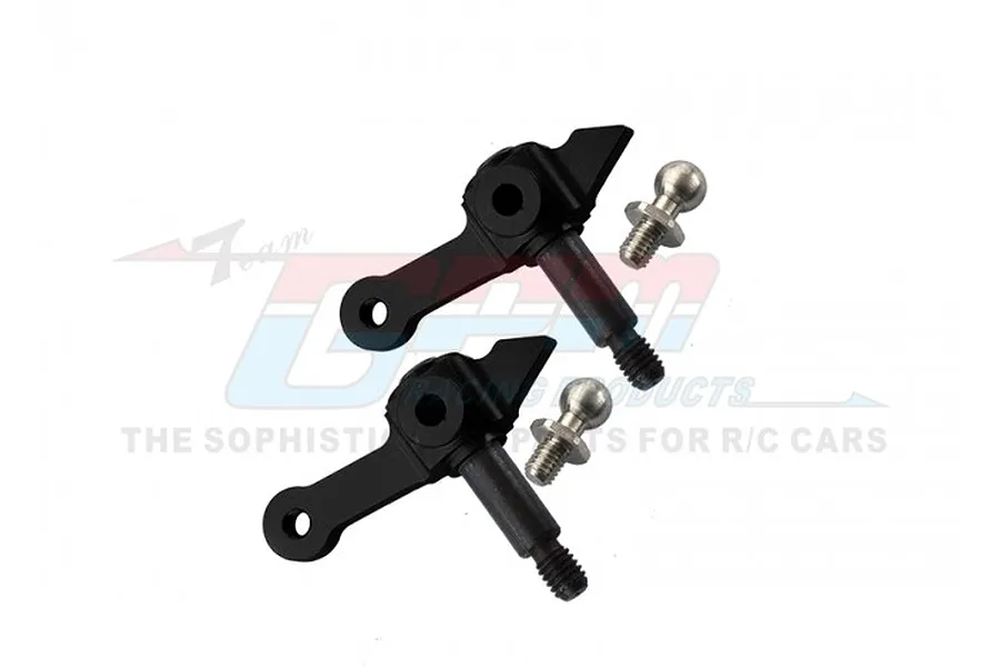 GPM Black Aluminium Steering Hubs 2Pcs image 1