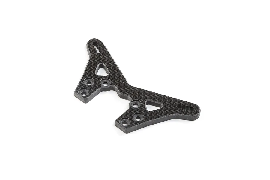 TLR Carbon Fibre +2mm Rear Laydown Shock Tower image 76329