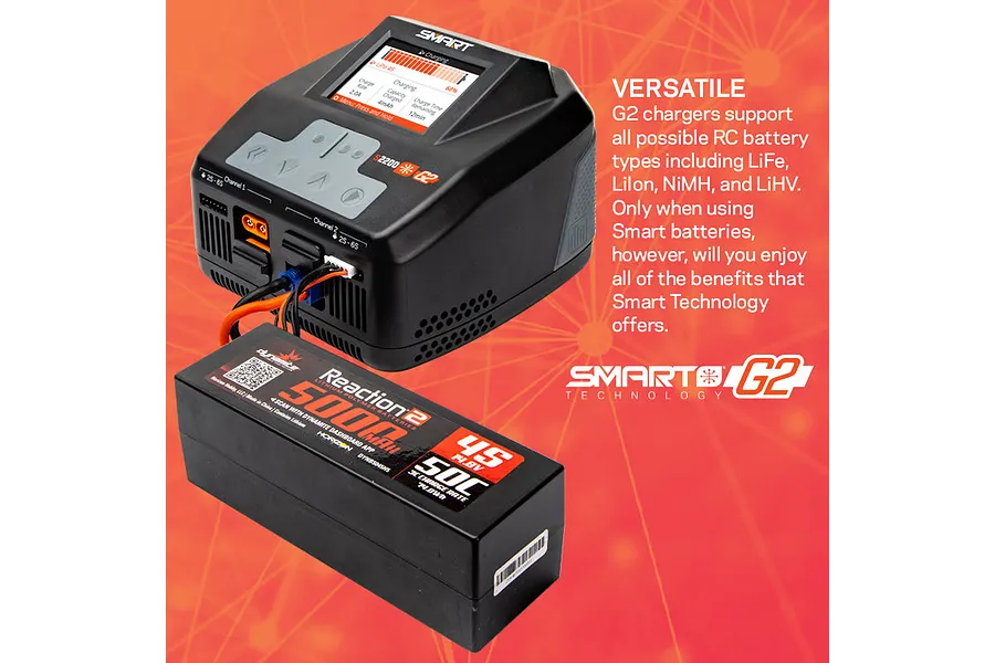 Spektrum S2200 G2 AC 2x200W Smart Charger image 76367