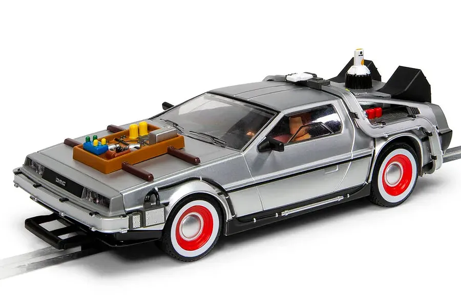 Scalextric 1/32 DeLorean &amp;quot;Back to the Future III&amp;quot; Slot Car image 76386