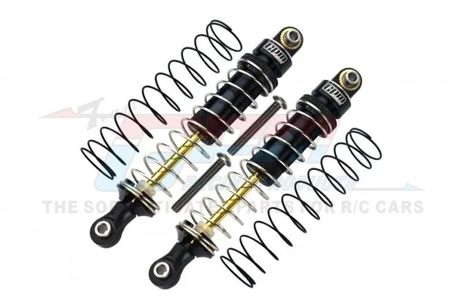 GPM Black Aluminium 80mm Adjustable F/R Shocks 2Pcs image 1