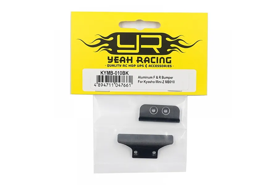 Yeah Racing Black Aluminium Front &amp;amp; Rear Bumpers 2Pcs image 76457