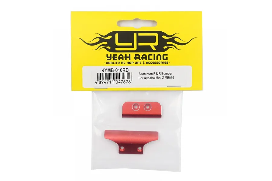 Yeah Racing Red Aluminium Front &amp;amp; Rear Bumpers 2Pcs image 76461