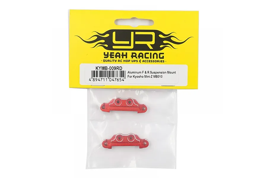 Yeah Racing Red Aluminium Front &amp;amp; Rear Suspension Mounts 2Pcs image 76469