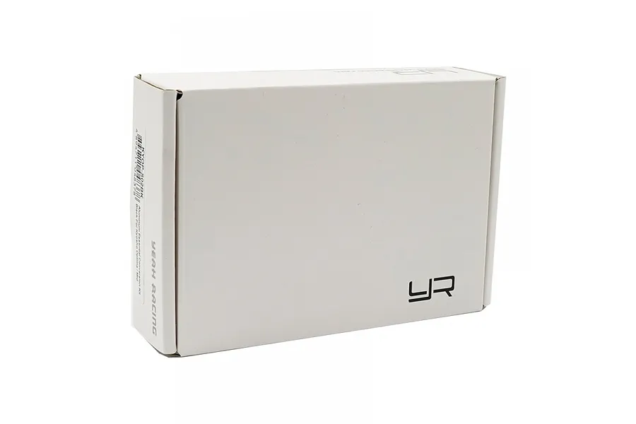 A white cardboard product box for the Yeah Racing Kyosho Optima Mid Essential Conversion Kit, featuring the Yeah Racing logo and product label.