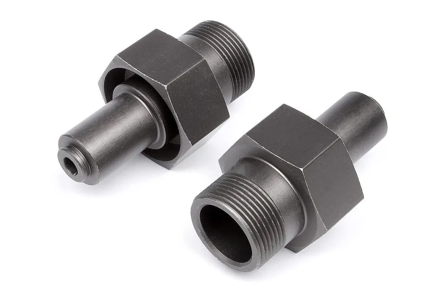 HPI Baja 5B Gunmetal Aluminium 24mm Front Wheel Hexes w/ Pins 2Pcs image 7651