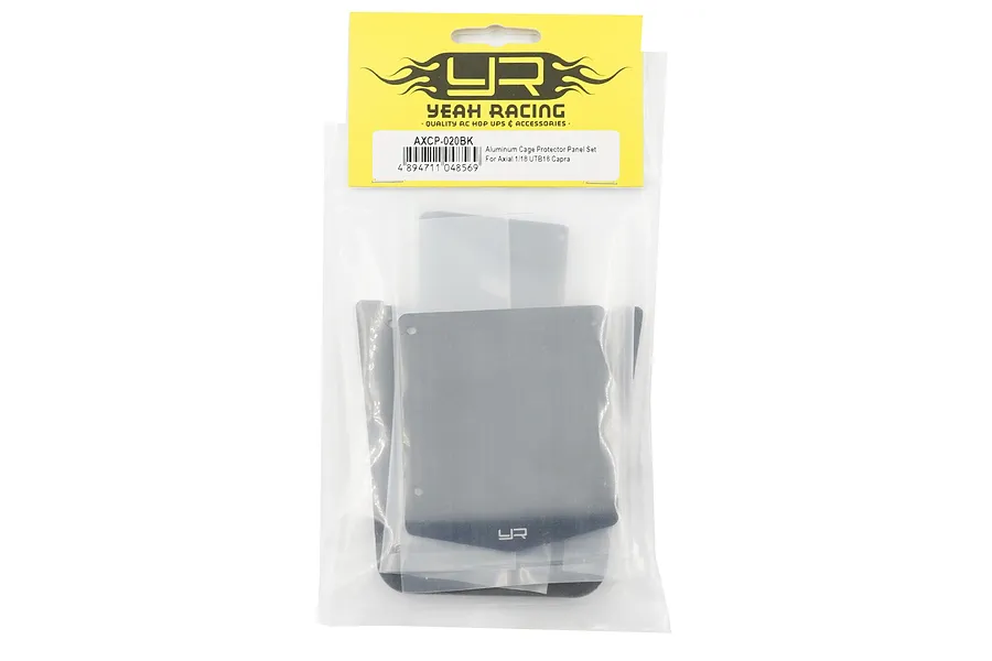 Yeah Racing Black Aluminium Cage Protector Panel Set image 76505