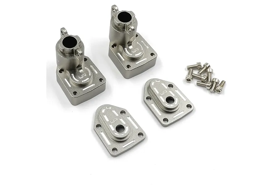 Yeah Racing Gunmetal Aluminium Rear Hubs Set image 76509