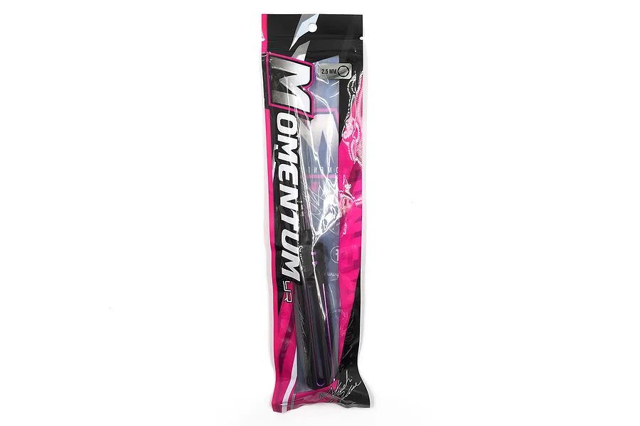 Yeah Racing Momentum 2.5mm hex driver in its original black and pink retail packaging.
