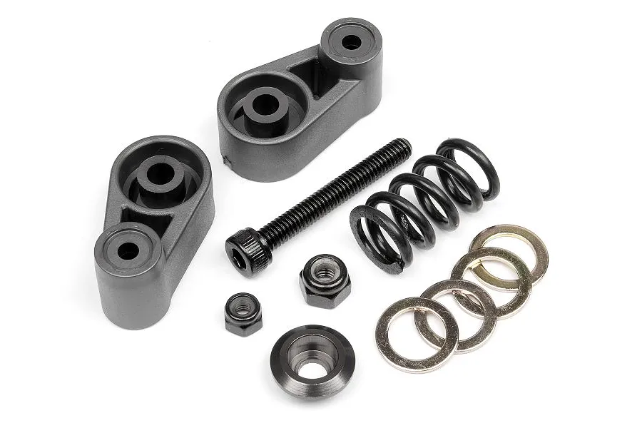 HPI Baja 5B/5SC/5T Gunmetal Servo Saver Set image 7661