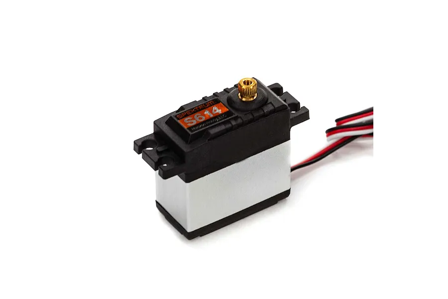 Spektrum S614 Standard 14.5kg 6v Brass Geared Waterproof Servo image 76649