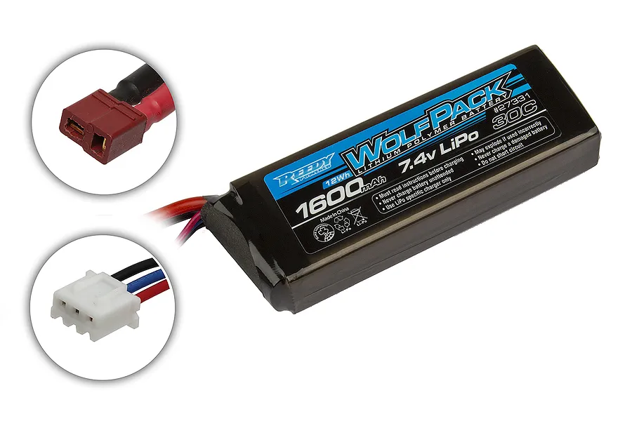 Reedy Power Wolfpack 7.4v 1600mAh 30C LiPo Battery image 76658