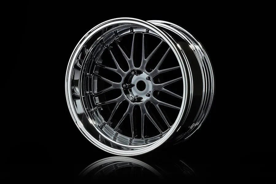 MST 1.9&amp;quot; LM Off-Set Changeable Silver/Silver Black Rims 4Pcs image 76797
