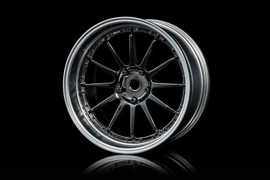 MST 1.9&amp;quot; 21 Off-Set Changeable Flat Silver/Silver-Black Rims 4Pcs image 76800