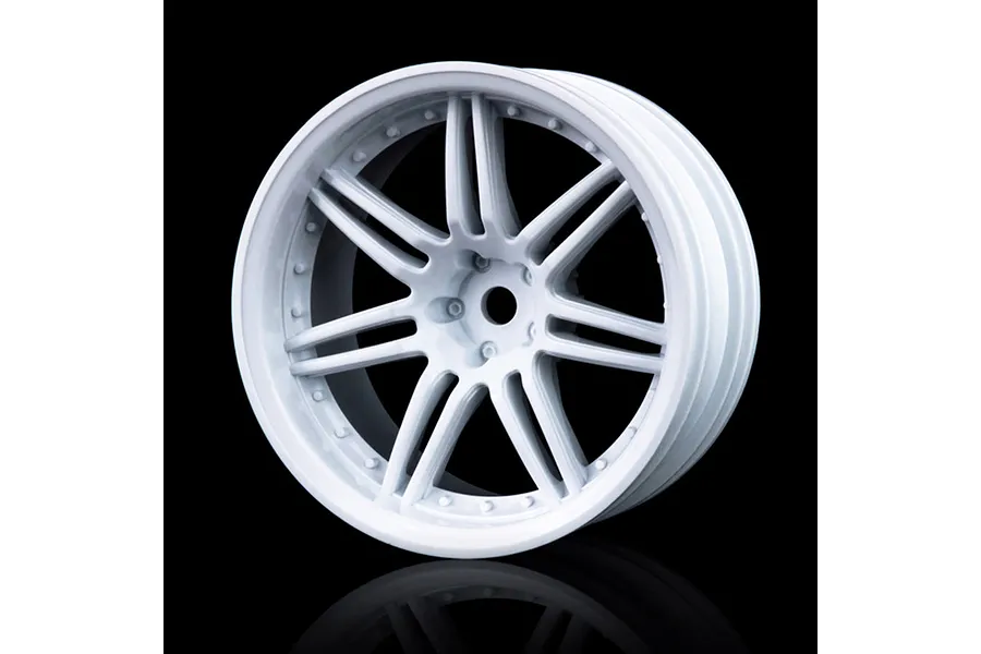 MST 1.9&amp;quot; (+5mm Off-Set) X603 White Rims 4Pcs image 76804