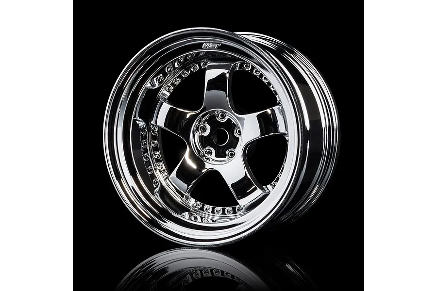 MST 1.9&amp;quot; (+7mm Off-Set) SP1 Silver Rims 4Pcs image 1
