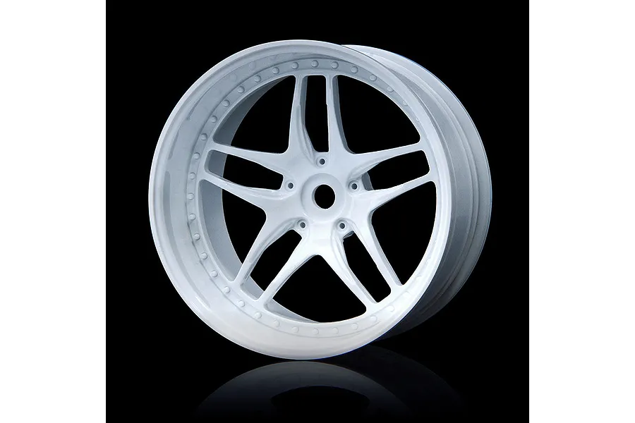 MST 1.9&amp;quot; (+5mm Off-Set) FB White Rims 4Pcs image 76806