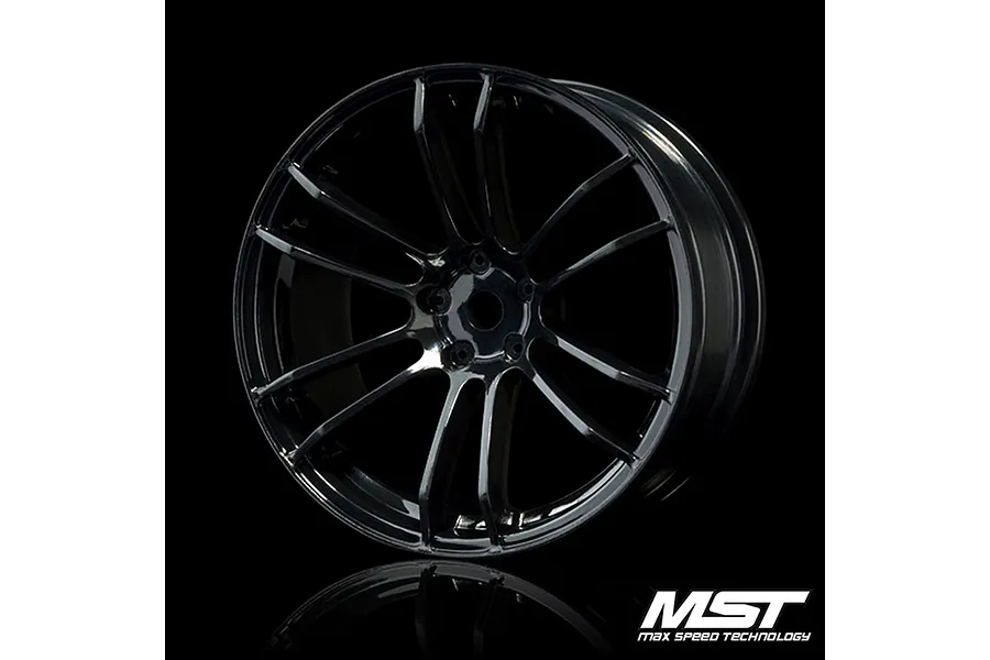 MST 1.9&amp;quot; (+7mm Off-Set) TSP Black Rims 4Pcs image 1