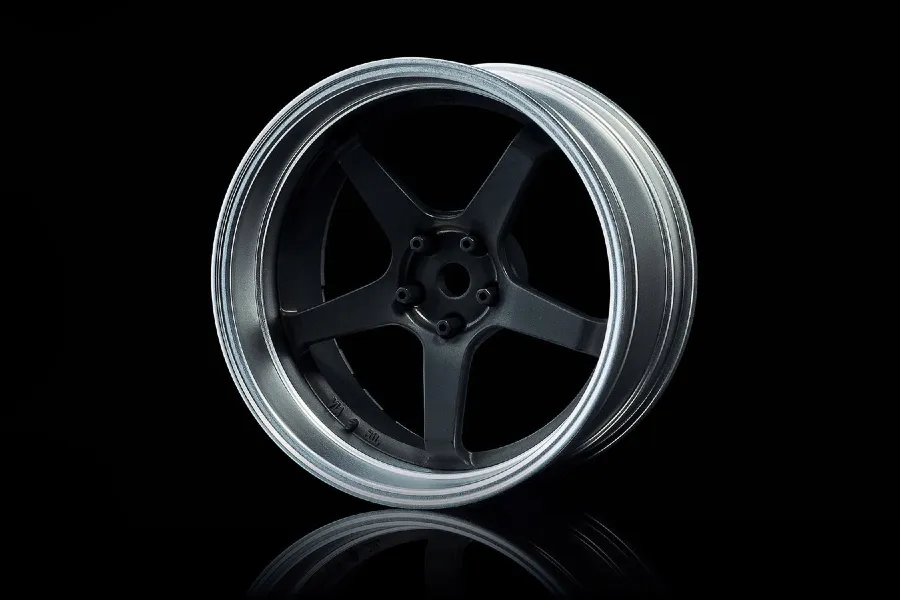 MST 1.9&amp;quot; GT Off-Set Changeable Flat Silver/Flat Black Rims 4Pcs image 76814