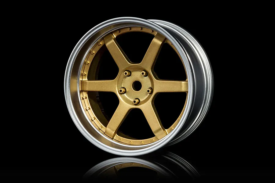 MST 1.9&amp;quot; 106 Off-Set Changeable Flat Silver/Gold Rims 4Pcs image 76846