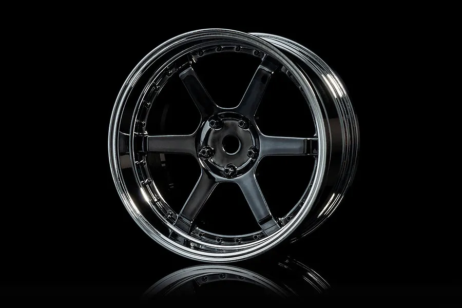 MST 1.9&amp;quot; 106 Off-Set Changeable Silver/Black Rims 4Pcs image 76849