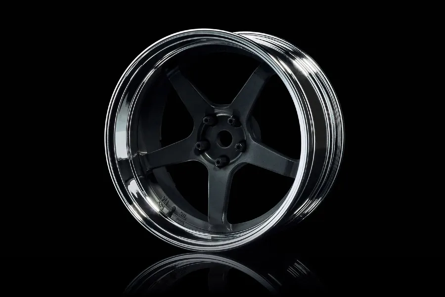 MST 1.9&amp;quot; GT Off-Set Changeable Silver/Flat Black Rims 4Pcs image 76851