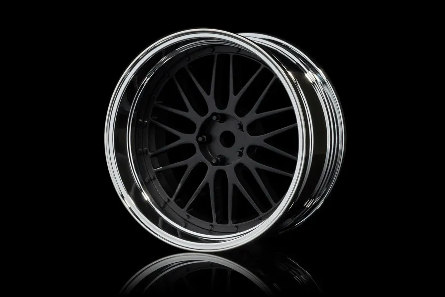 MST 1.9&amp;quot; LM Off-Set Changeable Silver/Flat Black Rims 4Pcs image 76852