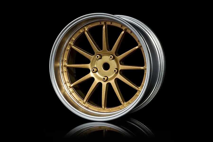 MST 1.9&amp;quot; 21 Off-Set Changeable Flat Silver/Gold Rims 4Pcs image 76854