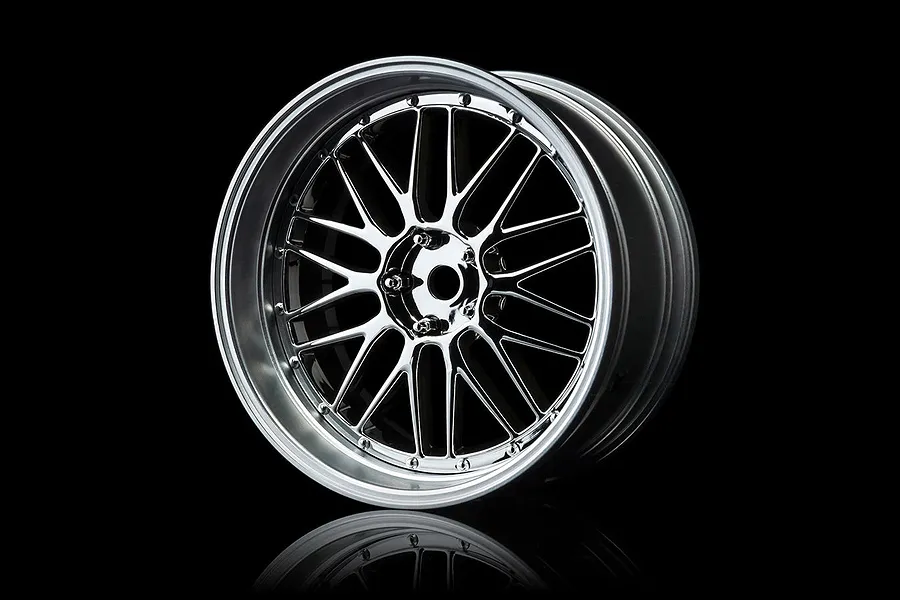 MST 1.9&amp;quot; LM Off-Set Changeable Flat Silver/Silver Rims 4Pcs image 76857