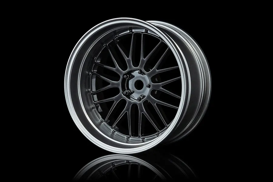 MST 1.9&amp;quot; LM Off-Set Changeable Flat Silver/Silver Black Rims 4Pcs image 76858