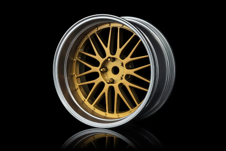 MST 1.9&amp;quot; LM Off-Set Changeable Flat Silver/Gold Rims 4Pcs image 76859