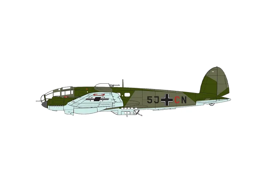 Airfix 1/72 Heinkel He111 P-2 Bomber Scaled Plastic Model Kit image 76952