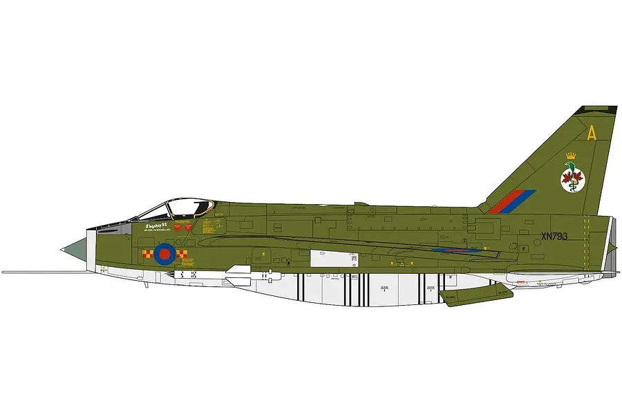 Airfix 1/72 English Electric Lighting F.2A Interceptor Jet Scaled Plastic Model Kit image 76956