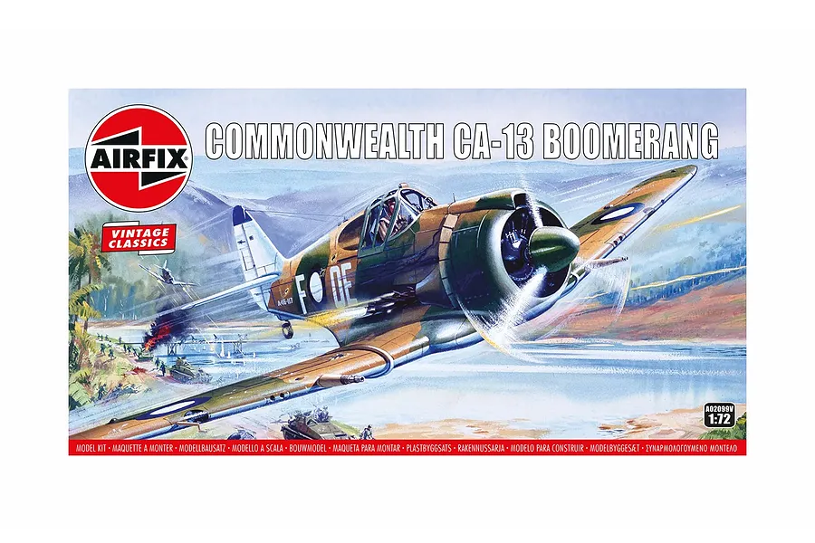 Airfix 1/72 RAAF Commonwealth CA-13 Boomerang Fighter Scaled Plastic Model Kit image 76971