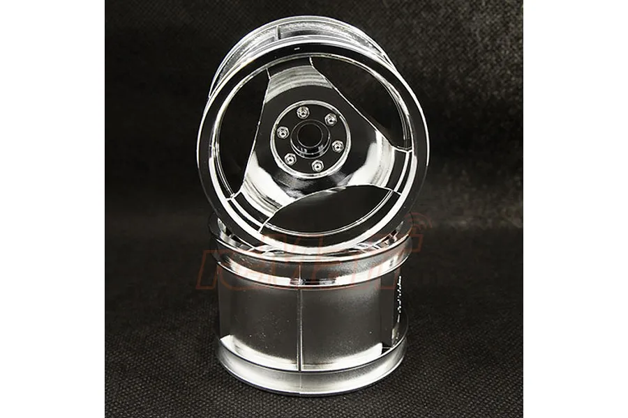 Tamiya 2012 Street Rover Silver Front Rims 2Pcs image 77064