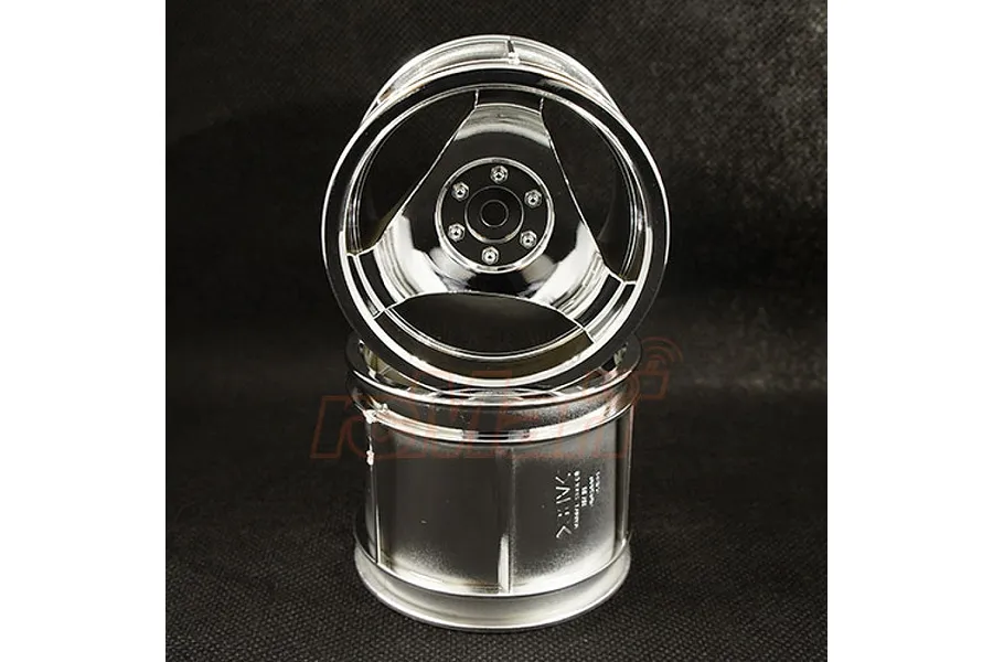 Tamiya 2012 Street Rover Silver Rear Rims 2Pcs image 77066