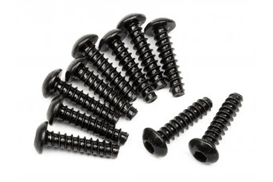Ho Bao M4x13mm Coarse Thread Button Head Screws 10Pcs image 77070