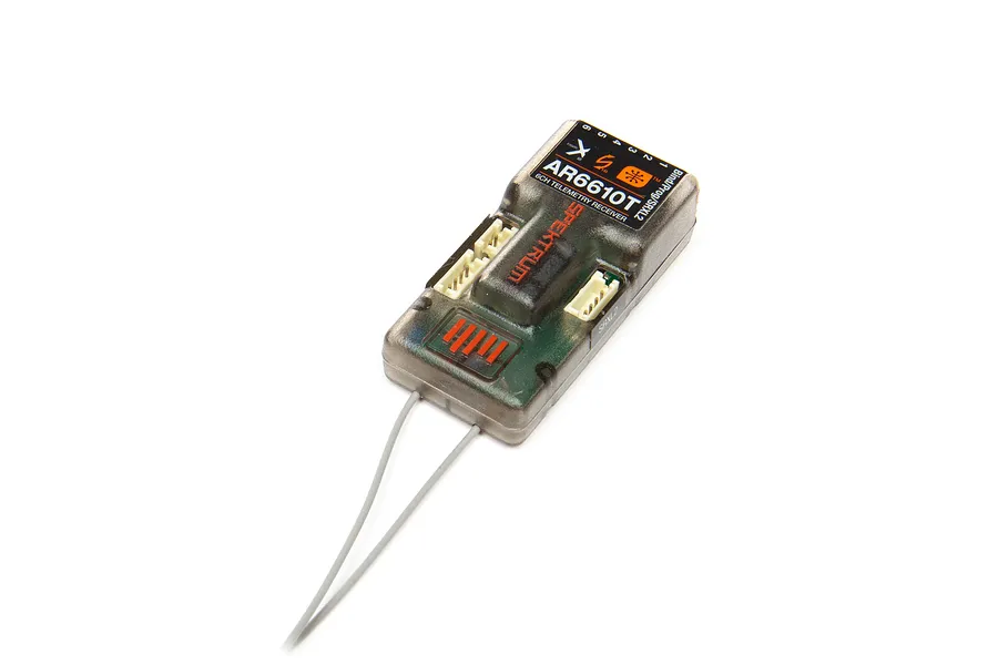 Spektrum AR6610T DSMX 2.4Ghz 6Ch Telemetry Receiver image 77071