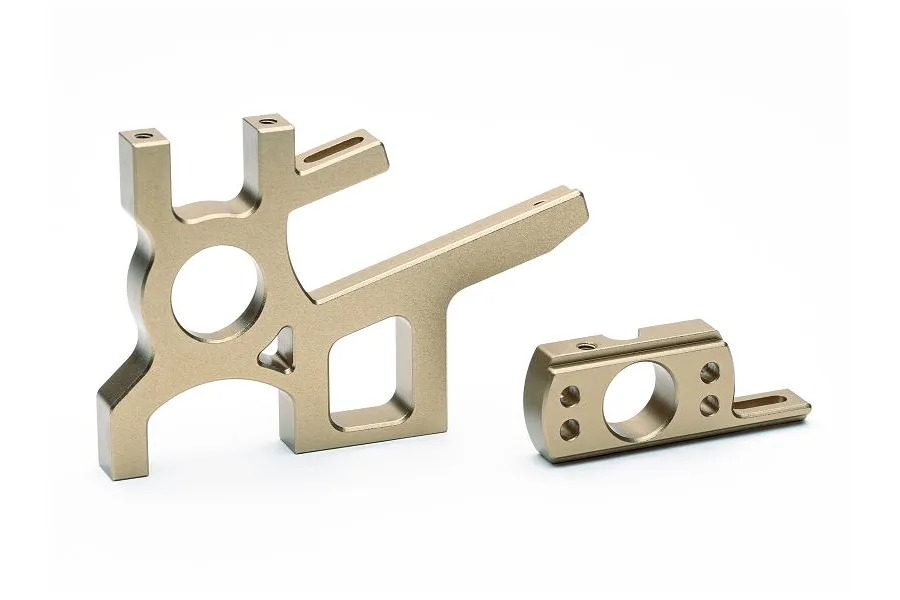 Maverick Gold Aluminium Centre Differential &amp;amp; Motor Mount Set image 77203