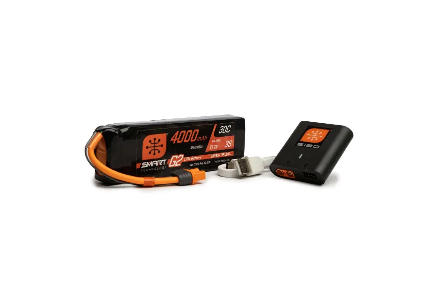 Spektrum Smart G2 Air Powerstage Bundle w/ 4000mah 3S LiPo &amp;amp; USB Charger image 77224