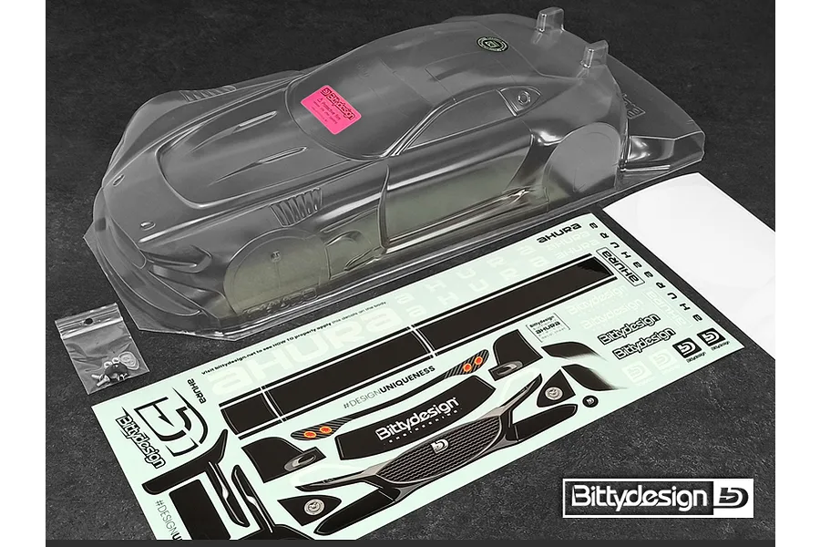 Bittydesign 1/10 Ahura GT Unpainted Body Shell w/ Decals image 77255