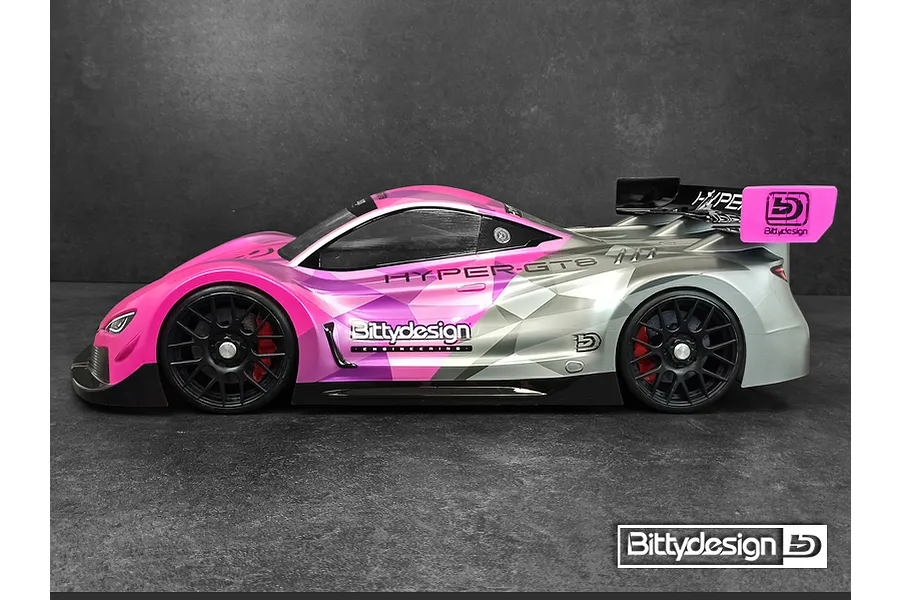 Bittydesign 1/8 HYPER-GT8 1/8 GT Unpainted Body Shell w/ Decals image 2