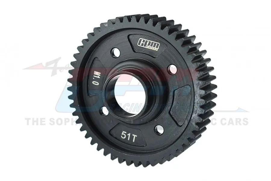 GPM Medium Carbon Steel 51T 1Mod Centre Diff Outdrive Gear image 77326