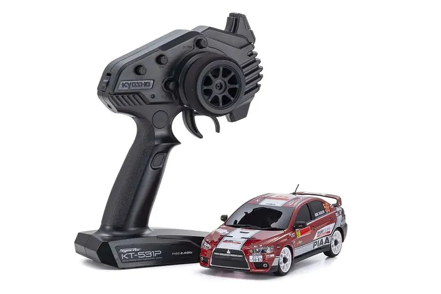 Kyosho Mini-Z Mitsubishi Lancer Evolution X RC Drift Car Electric AWD RTR - Mitsubishi Motors Dealer Team image 77346