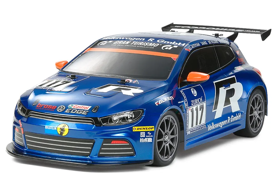 Tamiya TT-01E Volkswagen Scirocco GT24 RC On Road Car Electric 4WD 1/10 Scale Kit image 77417
